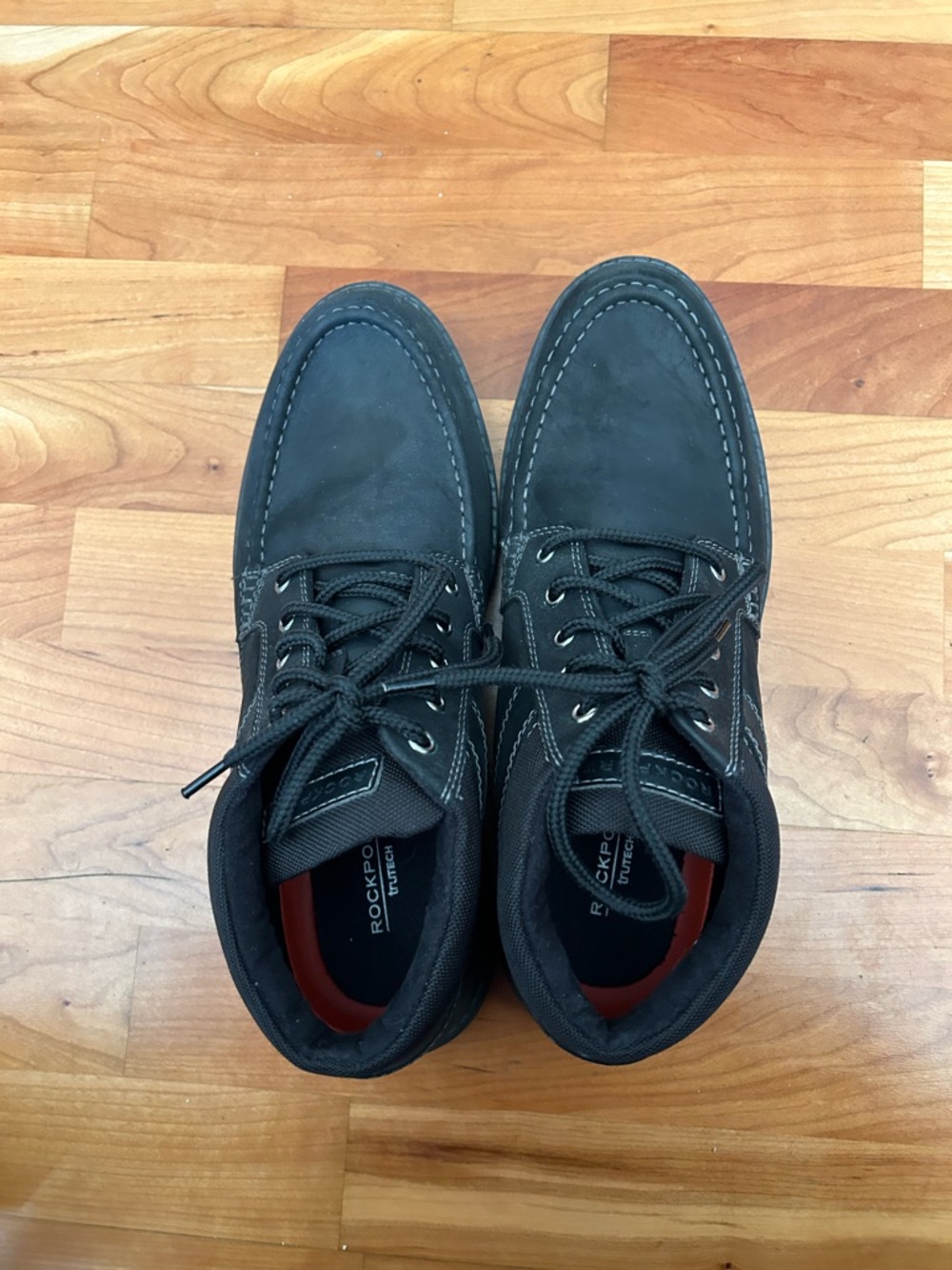 Rockport Black Lace-Up Men’s Casual Boat Shoes